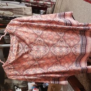 Violet + Claire multi color print top